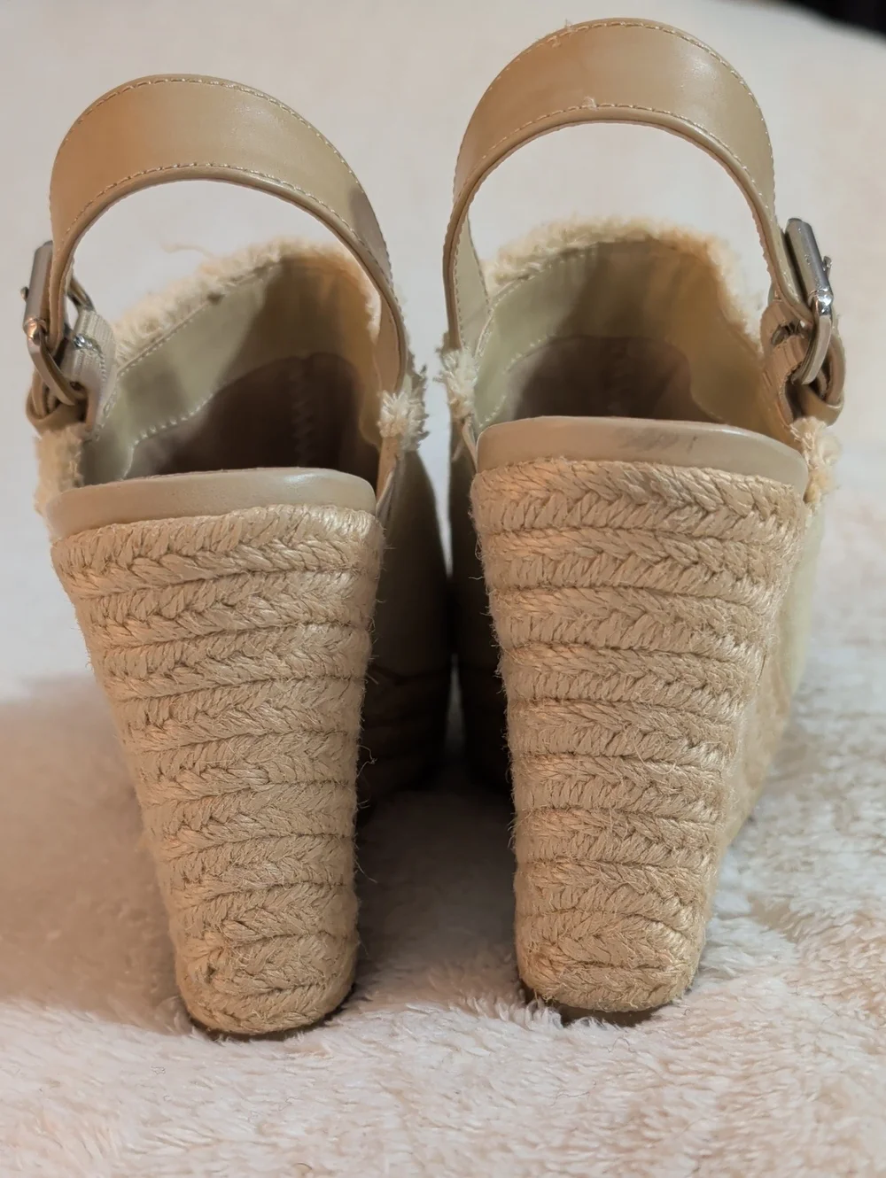 Women's Indigo Rd. Harris Canvas Espadrille Platform Wedge Sandals - Size 7.5